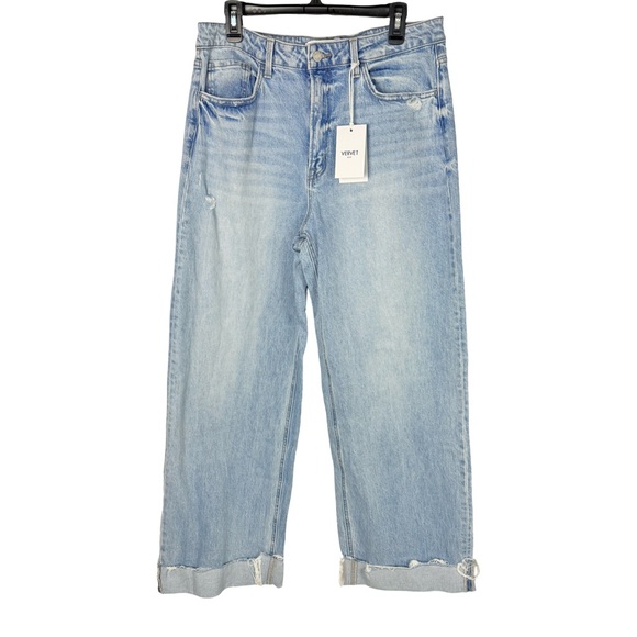 Vervet Women’s Cuffed Wide Leg High Rise Jean NWT - Picture 3 of 8